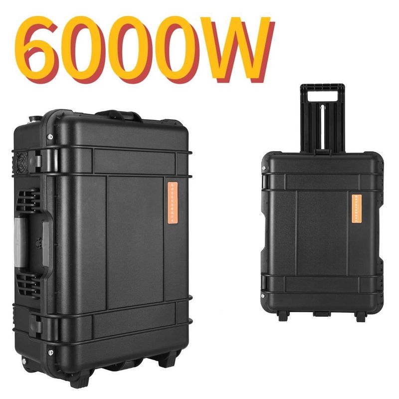 6000W 대용량 리?? 배터리 휴대용 발전소 남미 시장