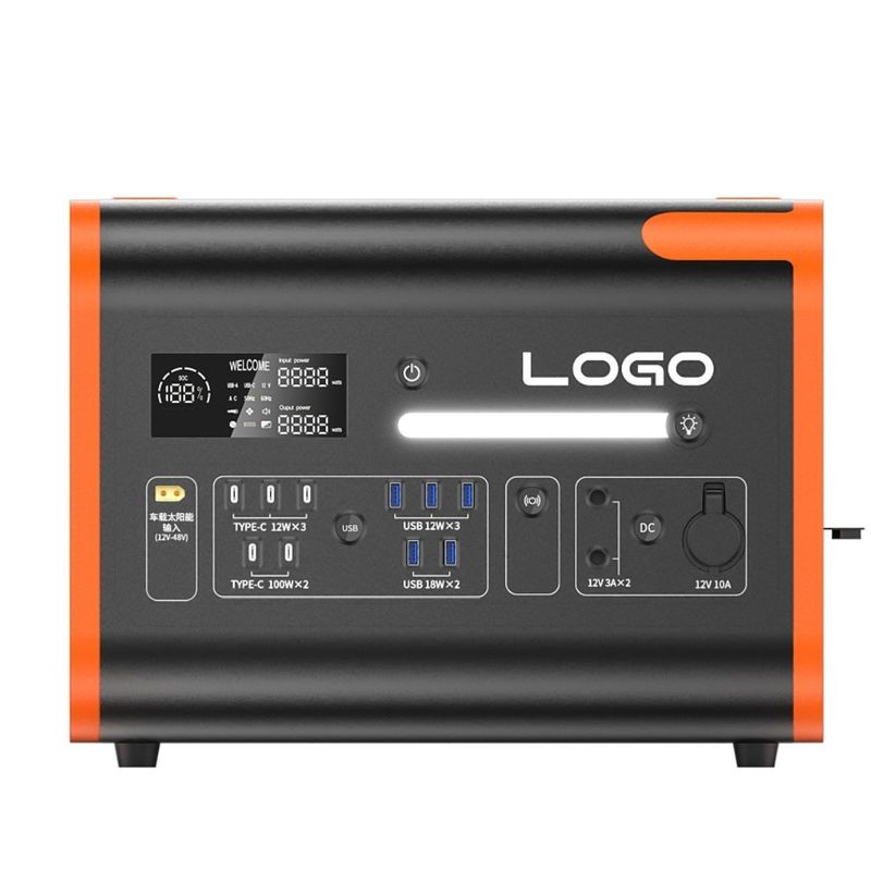 2200W 태양광 발전소 안전하고 내구성 있는 리?? 철화강 배터리 저장장치