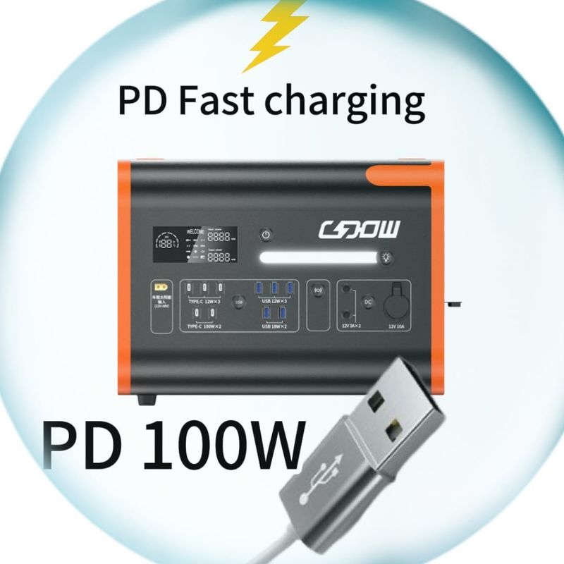2200W/2000W/2400W LCD 디스플레이가 있는 휴대용 발전소