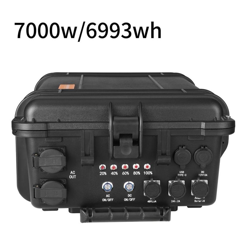 셸 재료 ABS 합금 휴대용 태양광 발전소 3000W/5000W/7000W 4000W 야외용