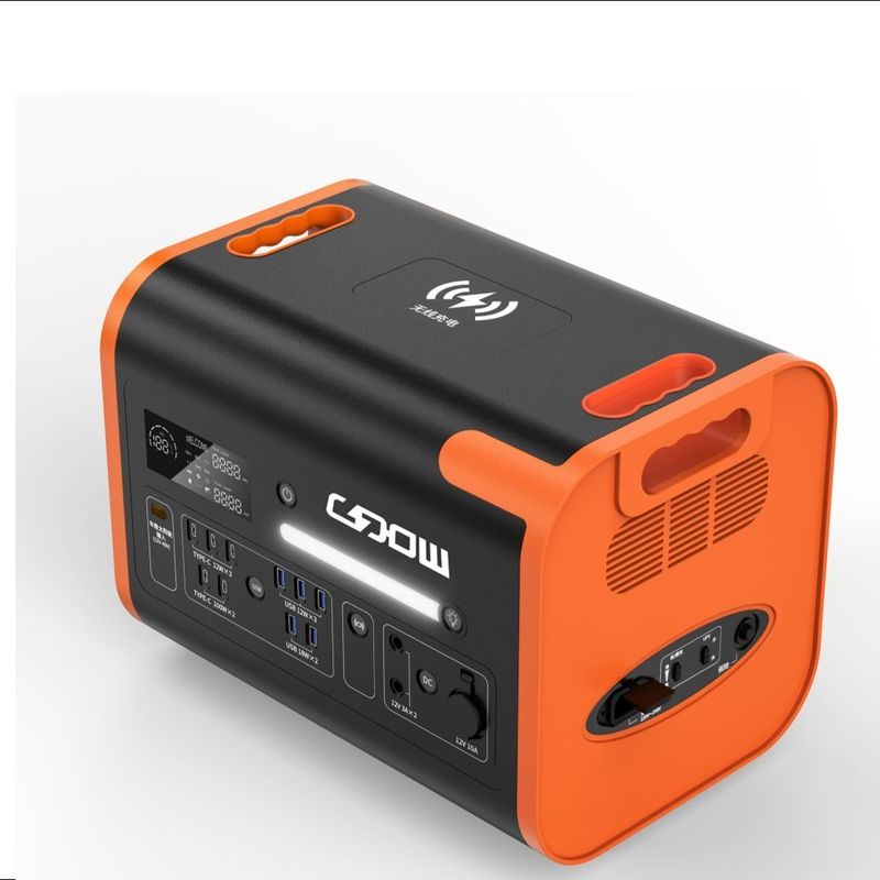 800W 최대 태양 전지 충전 LiFePO4 백업 배터리 캠핑 및 야외용 휴대용 전력