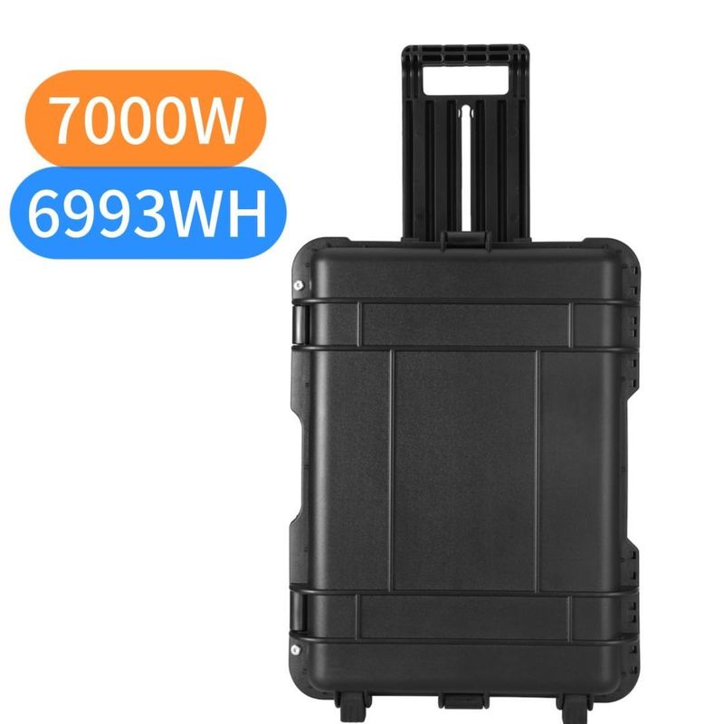 AC 순수 시노파 출력 7000W 야외 발전소 LiFePO4 휴대용 태양 발전기