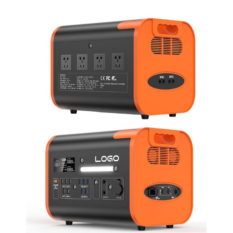다단계 충전 및 비상용으로 LiFePO4 휴대용 발전소 40ah/2200W/2400W