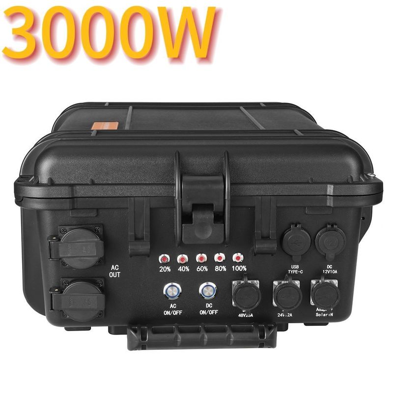 검은색 3kw 5kw 6kw 가구 대기용 휴대용 발전소 CE.Un38.3 인증