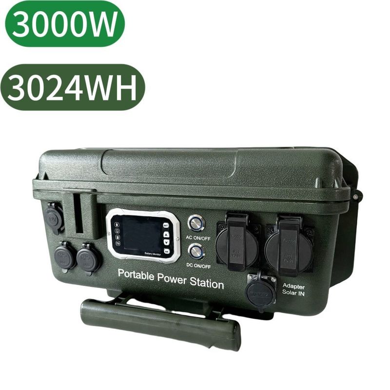 야외 캠핑 USB-C 45W와 3000W/3024wh의 큰 용량 휴대용 발전소