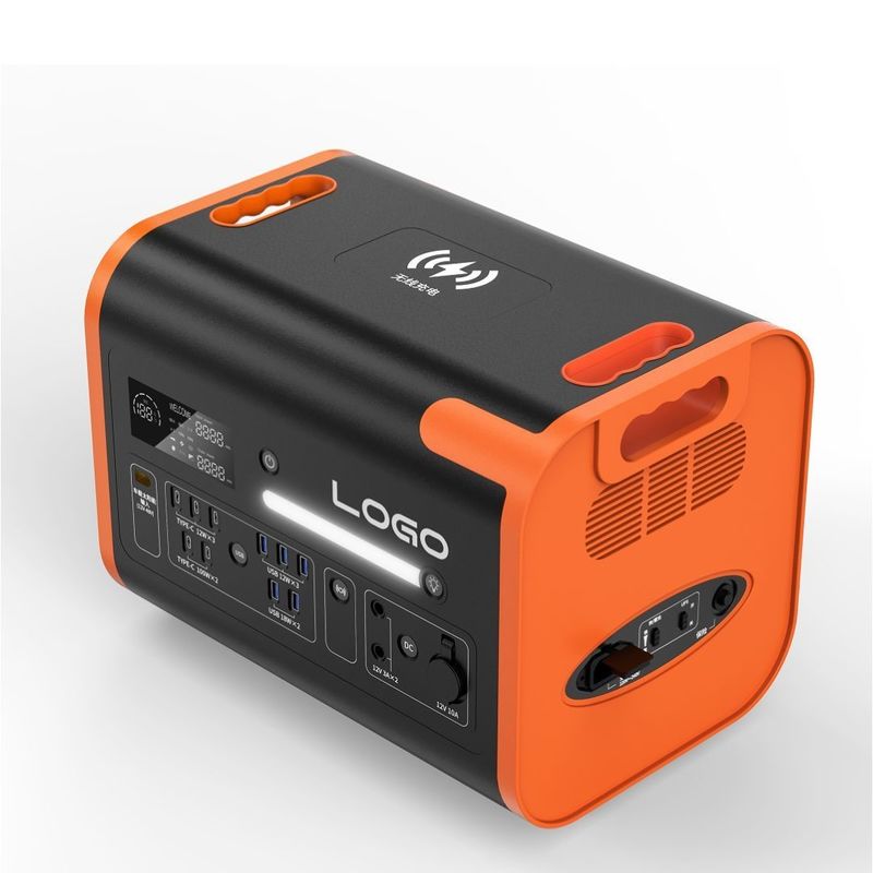 220V±5% AC 출력 전압 고속 충전 자동차 및 태양광용 휴대용 발전소 2400W