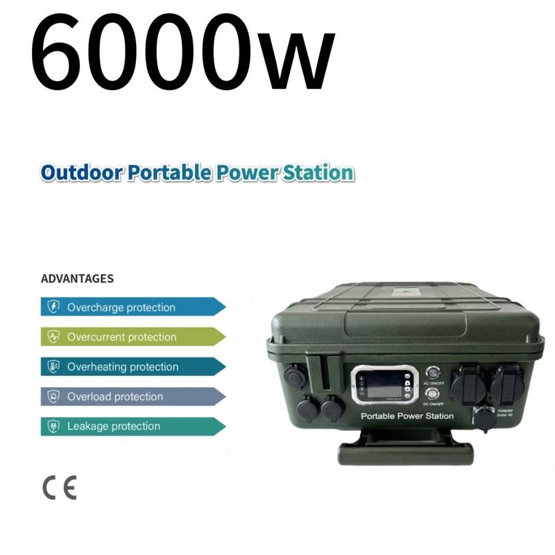 6000W/110V/230V 발전기 태양 전지 패널 충전