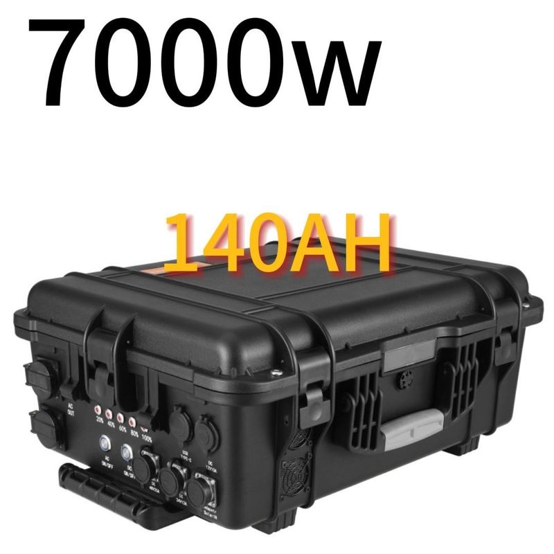 110V/220V AC 출력 7000W/6993wh 동아시아용 야외 비상 이동 전력 발전소