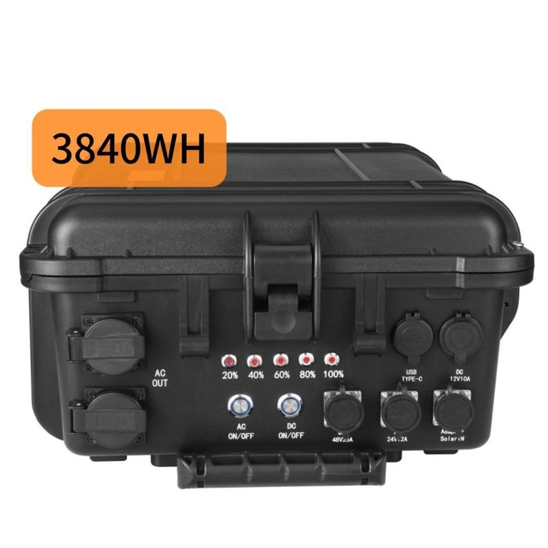 4000W 대용량 야외 이동 전력 태양 전력 발전소 다재다능용 전력 발전소