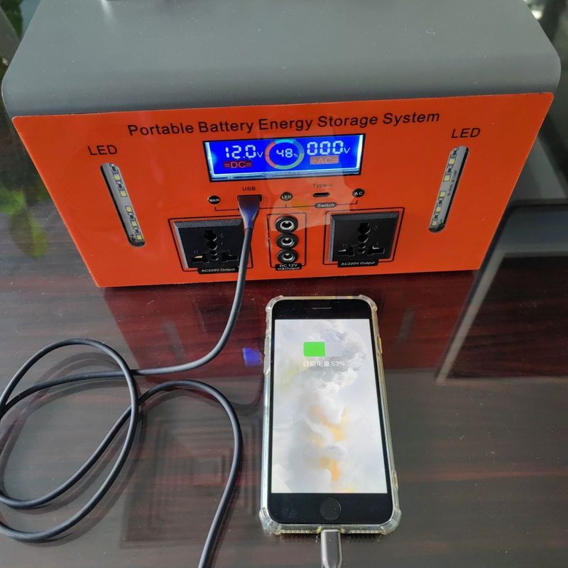 캠핑 및 가정 비상용 300W 휴대용 발전소 C형 출력 5V/10W 최대