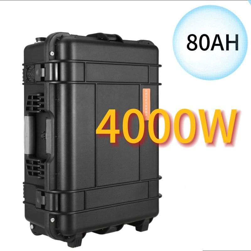 4000W/110V/230V 휴대용 전력 발전소 LiFePO4 에너지 저장 및 배터리 표시기