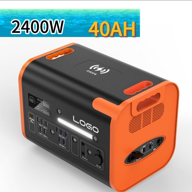 2400W/2048wh 대용량 야외 휴대용 비상 발전소 업그레이드 보드