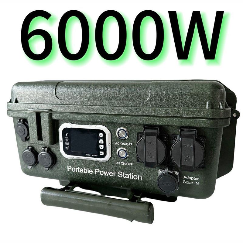 MPPT 컨트롤러 6000W/6048wh 제품용 휴대용 AC/DC 야외 이동 전력 발전소