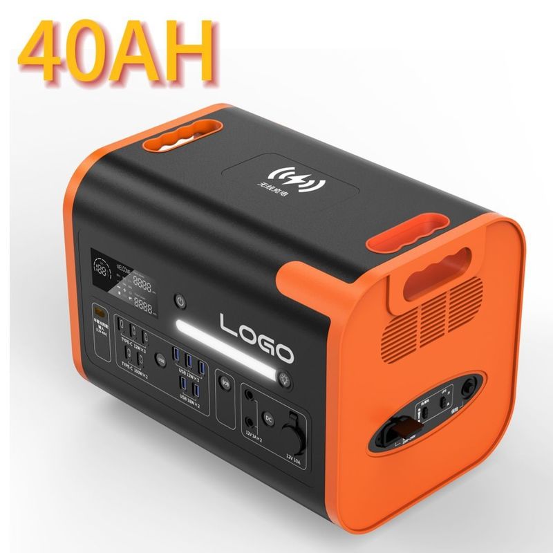 비상 에너지 저장 전력 발전소 2400W 휴대용 및 C 타입 3*18W/2*100W
