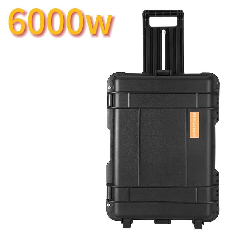 야외 3차 리?? 배터리 휴대용 발전소 6000W/6216wh 높은 안전성