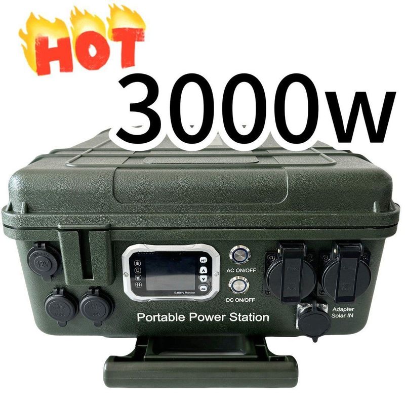 실내 및 실외 태양광 발전기 휴대용 발전소 3000W 2400W 5000W 출력